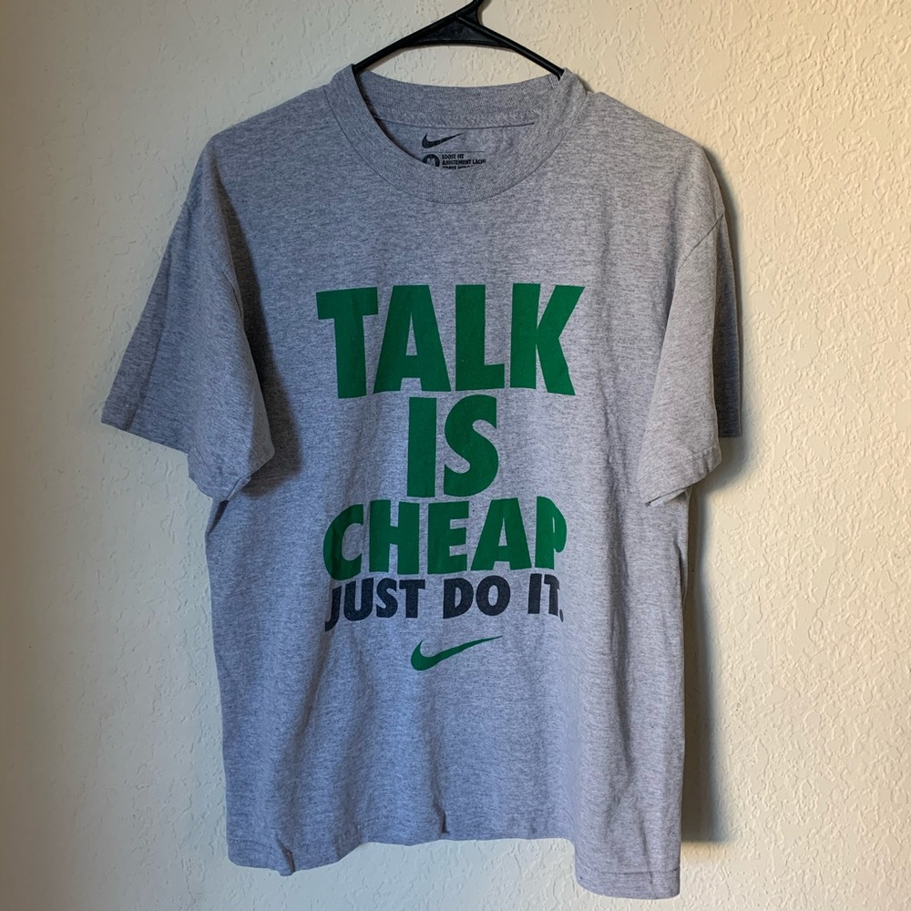 Nike T-Shirt Grey L Men